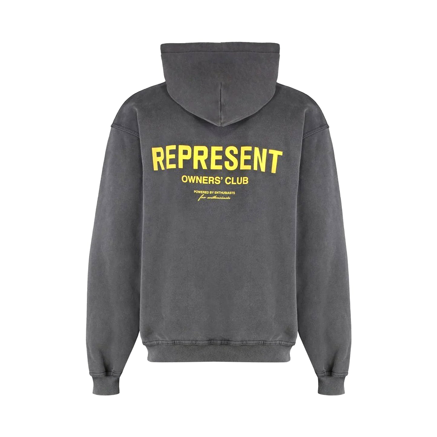 REPRESENT OWNER'S CLUB HOODIE VINTAGE GREY YELLOW