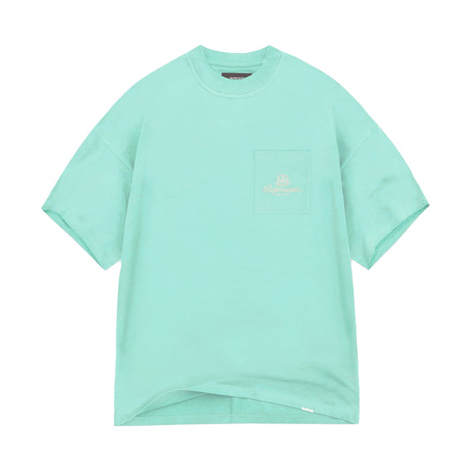 REPRESENT PERMANENT VACATION POCKET T-SHIRT ELECTRIC MINT