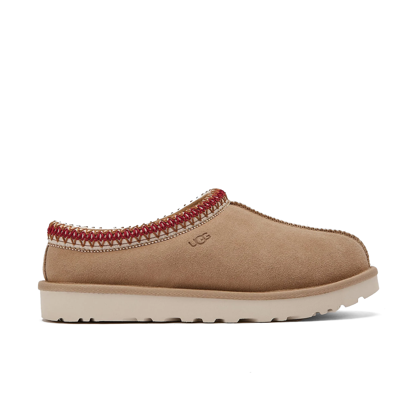 UGG WOMEN'S TASMAN SAND/DARK CHERRY