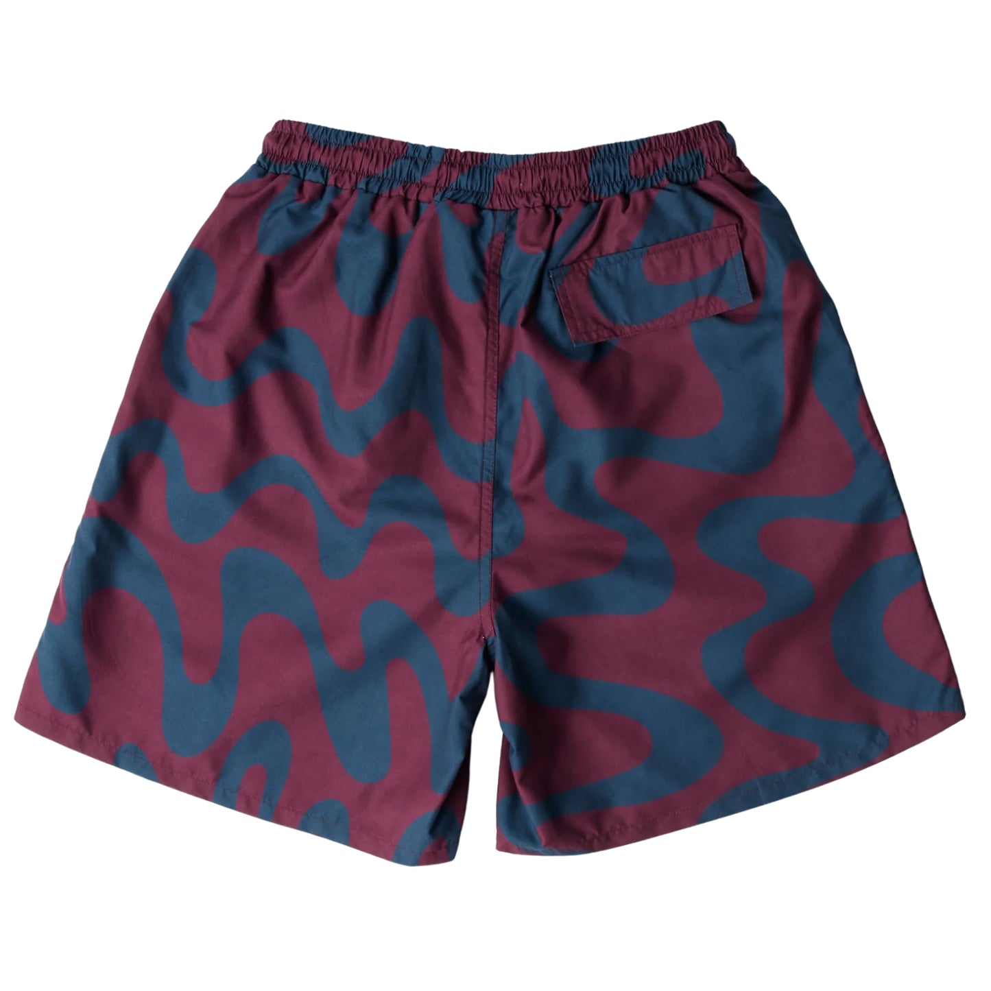 PARRA SPLASHED SWIM SHORTS BURGUNDY