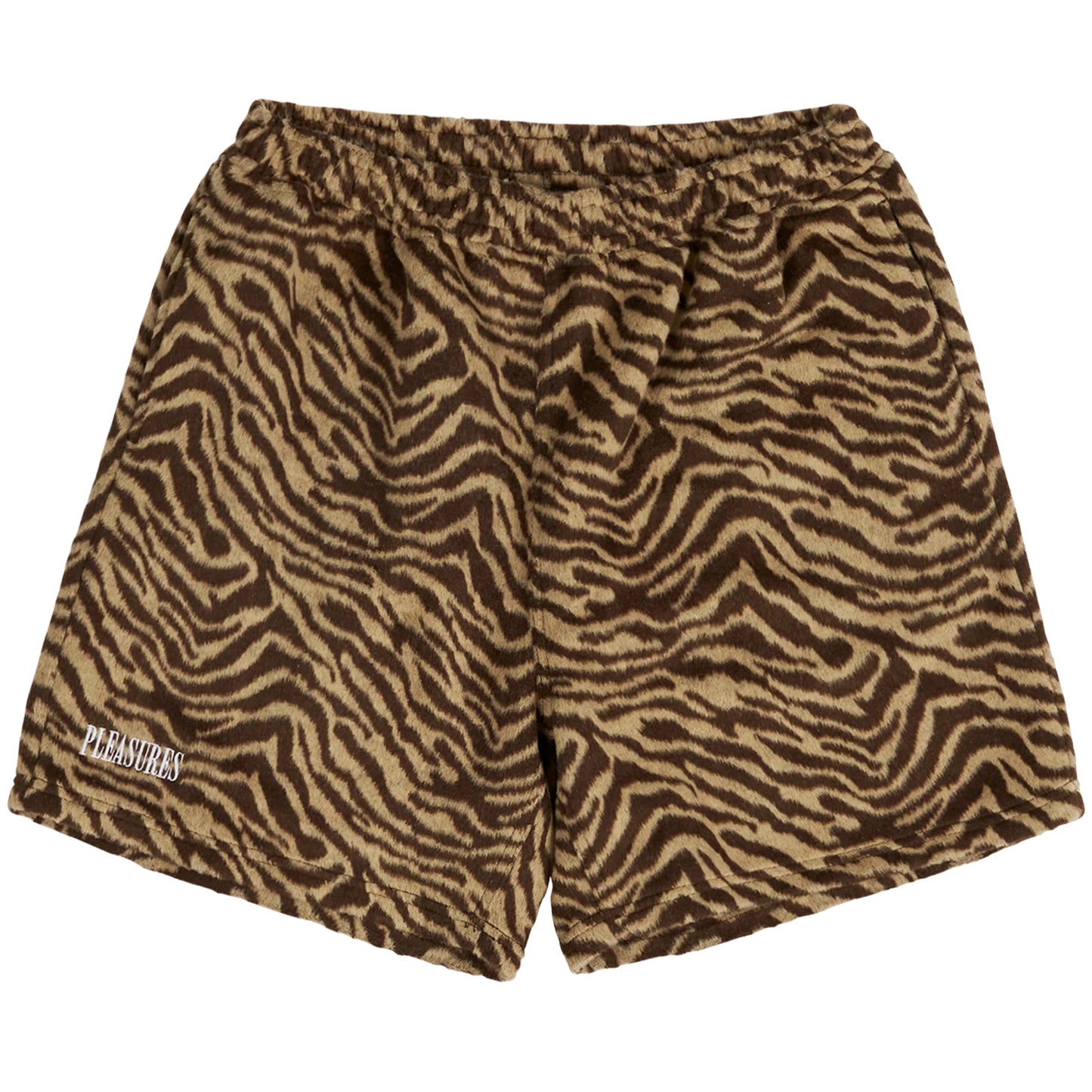 PLEASURES BREAKER FUZZY STRIPE SHORTS