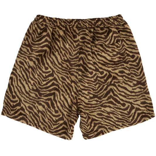 PLEASURES BREAKER FUZZY STRIPE SHORTS