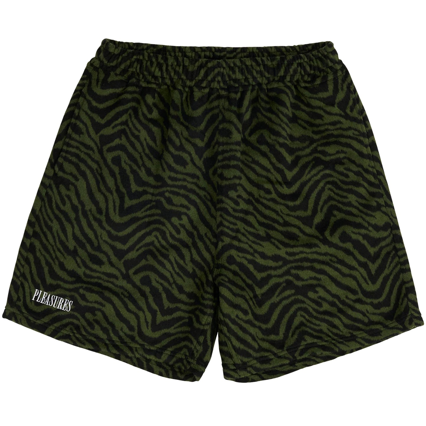 PLEASURES BREAKER FUZZY STRIPE SHORTS