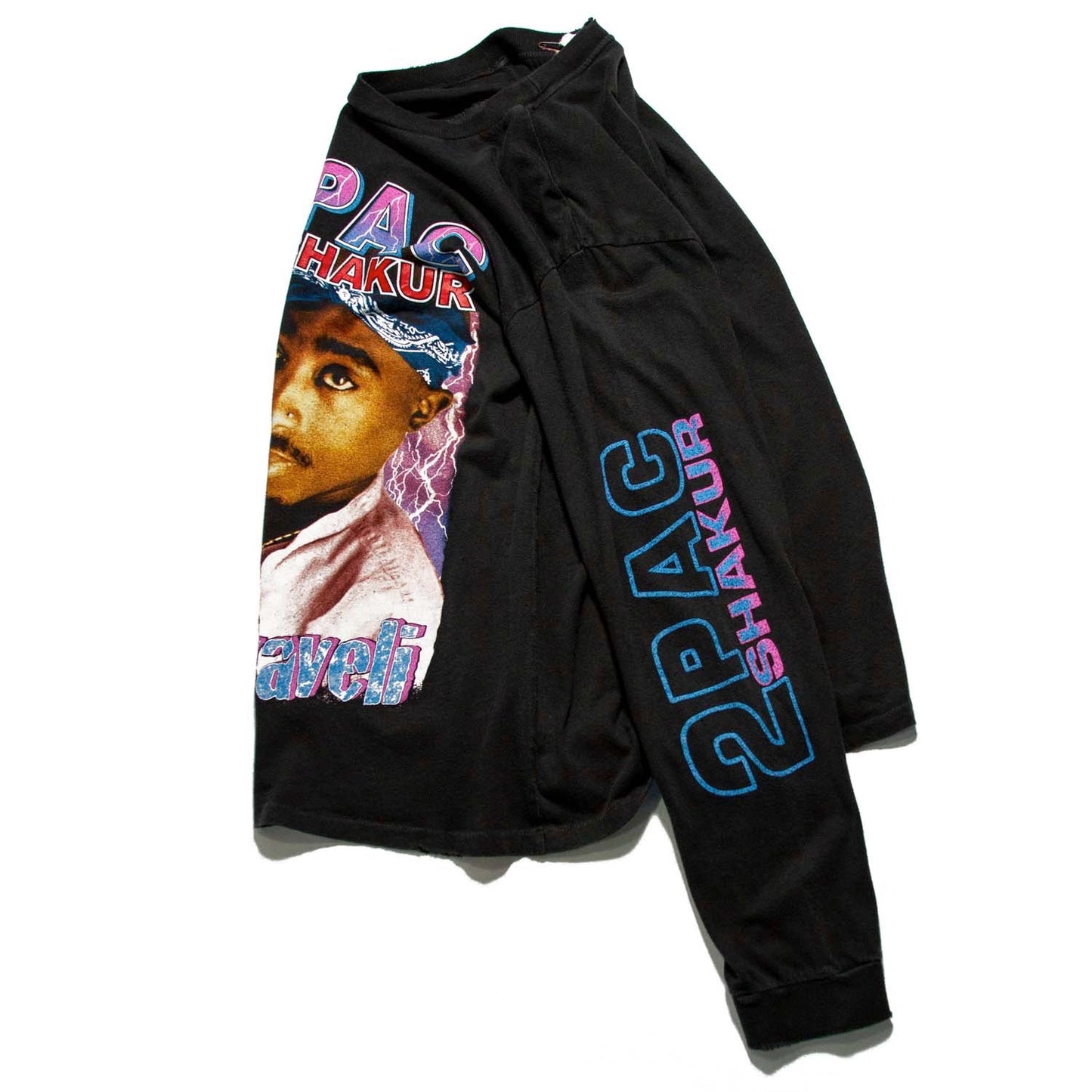 MADEWORN TUPAC MAKAVELI '71-'96 LONG SLEEVE SHIRT