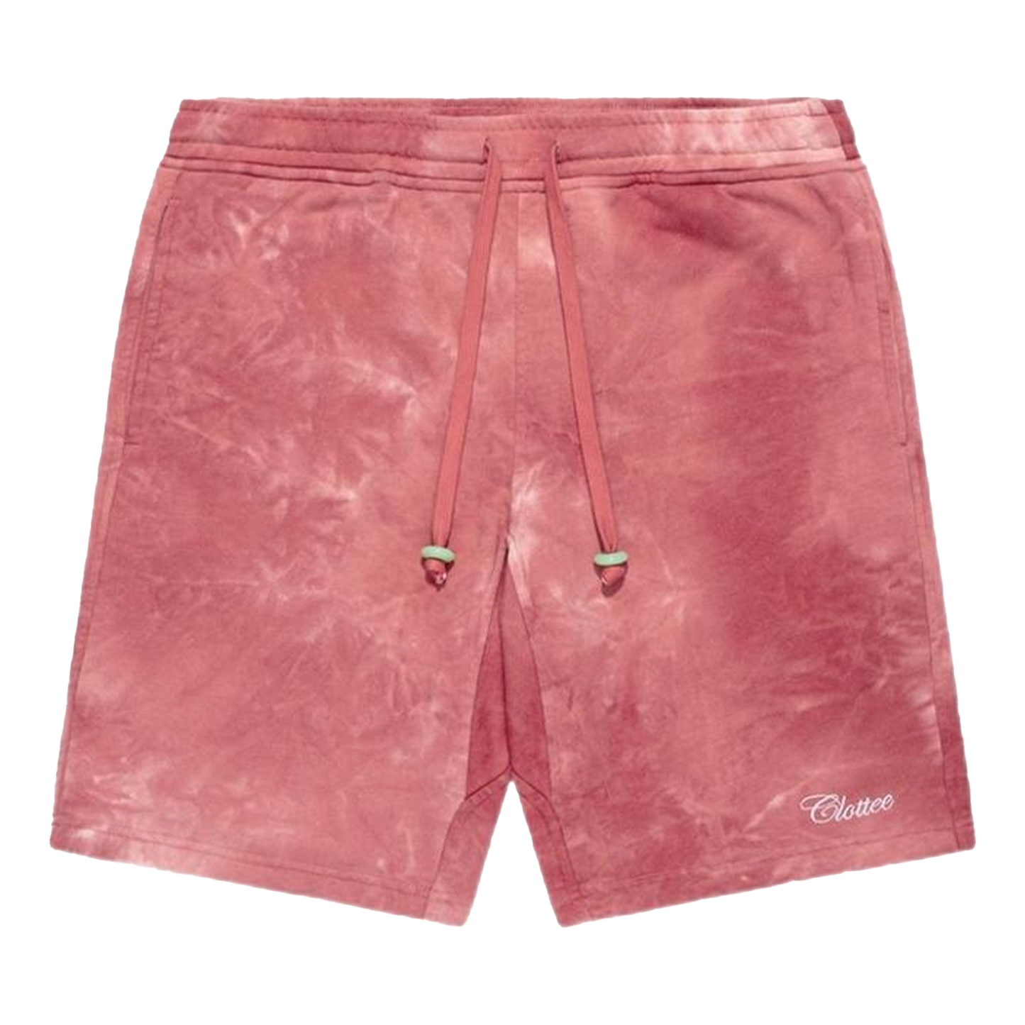 CLOTTEE SCRIPT TIE DYE SWEATSHORT