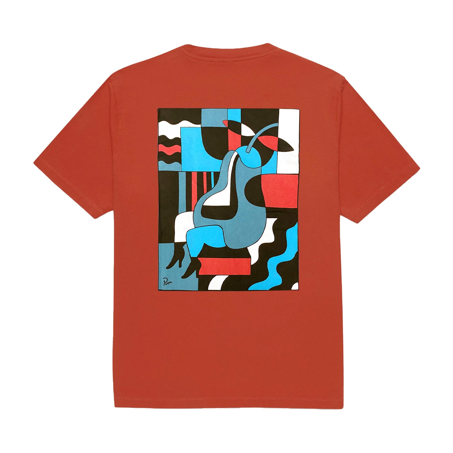 PARRA BLUE SITTING PEAR T SHIRT