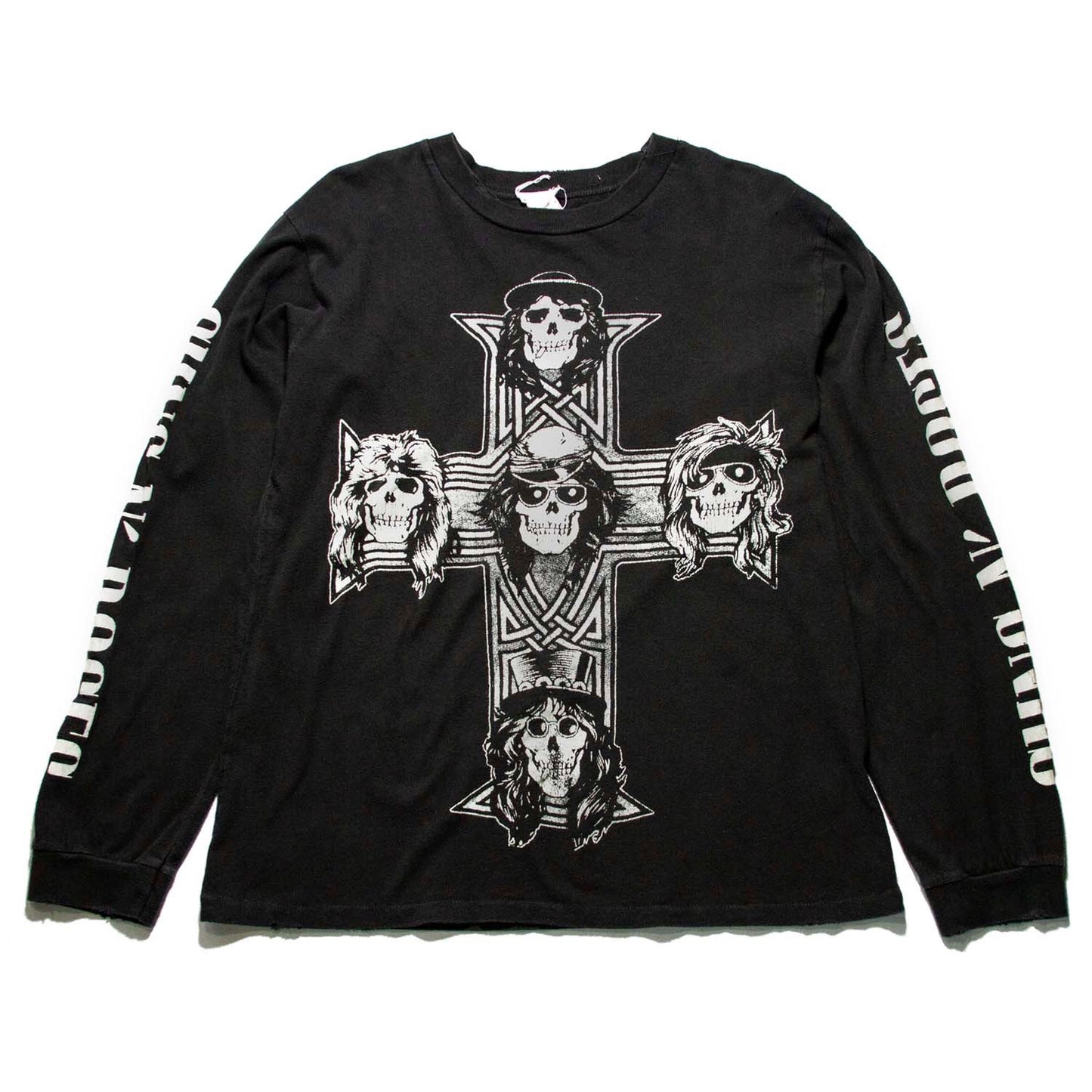 MADEWORN GUNS N' ROSES CROSS LONG SLEEVE SHIRT