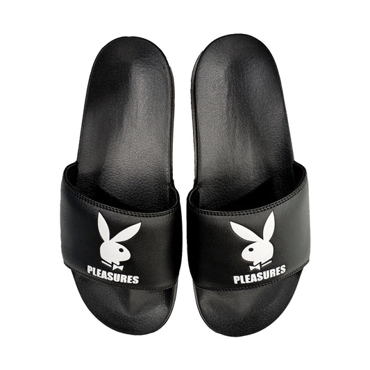 PLEASURES BLACK PLAYBOY SLIDES