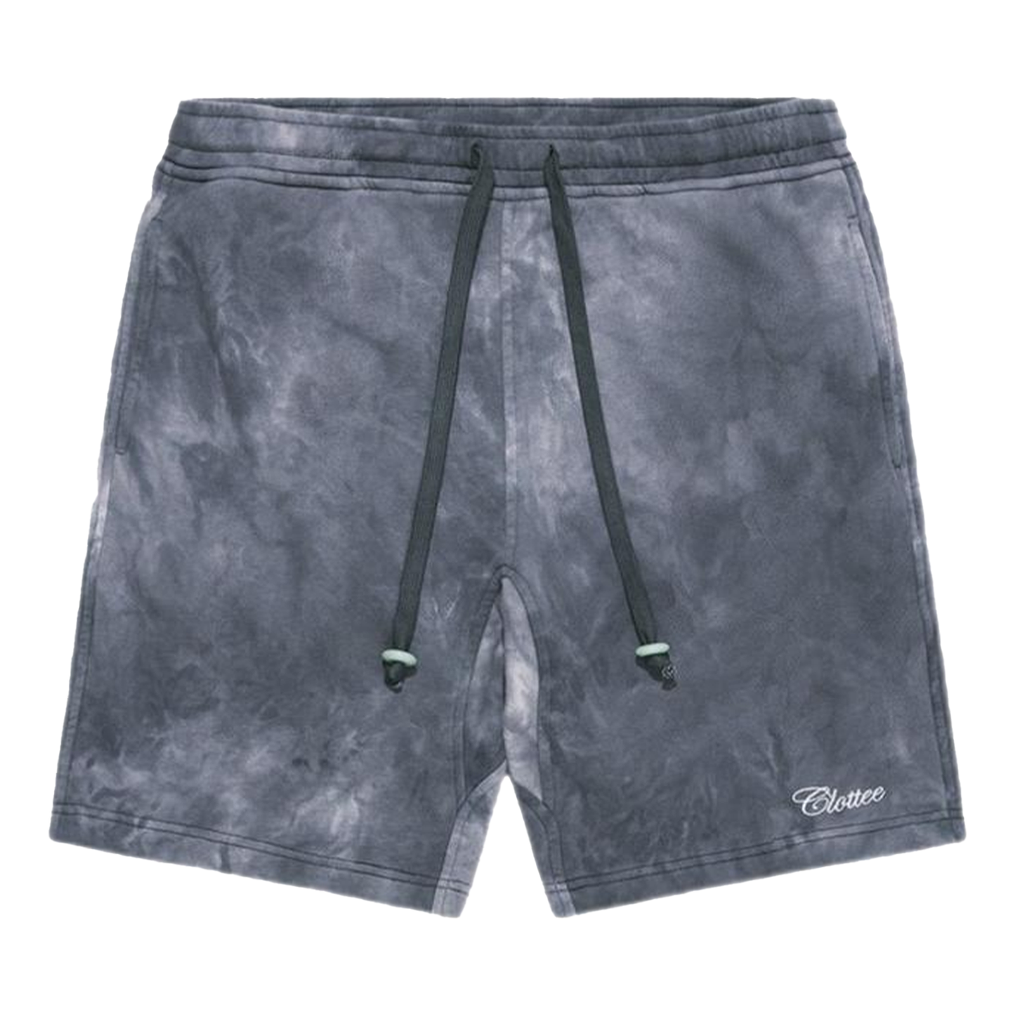 CLOTTEE SCRIPT TIE DYE SWEATSHORT