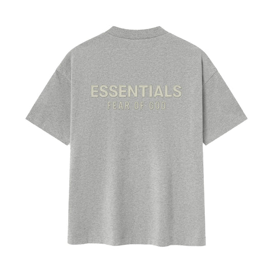 FEAR OF GOD ESSENTIALS CLASSIC T-SHIRT CONCRETE HEATHER