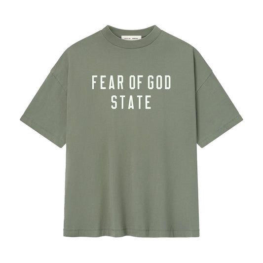 FEAR OF GOD ESSENTIALS 90'S FIT TEE MOSS