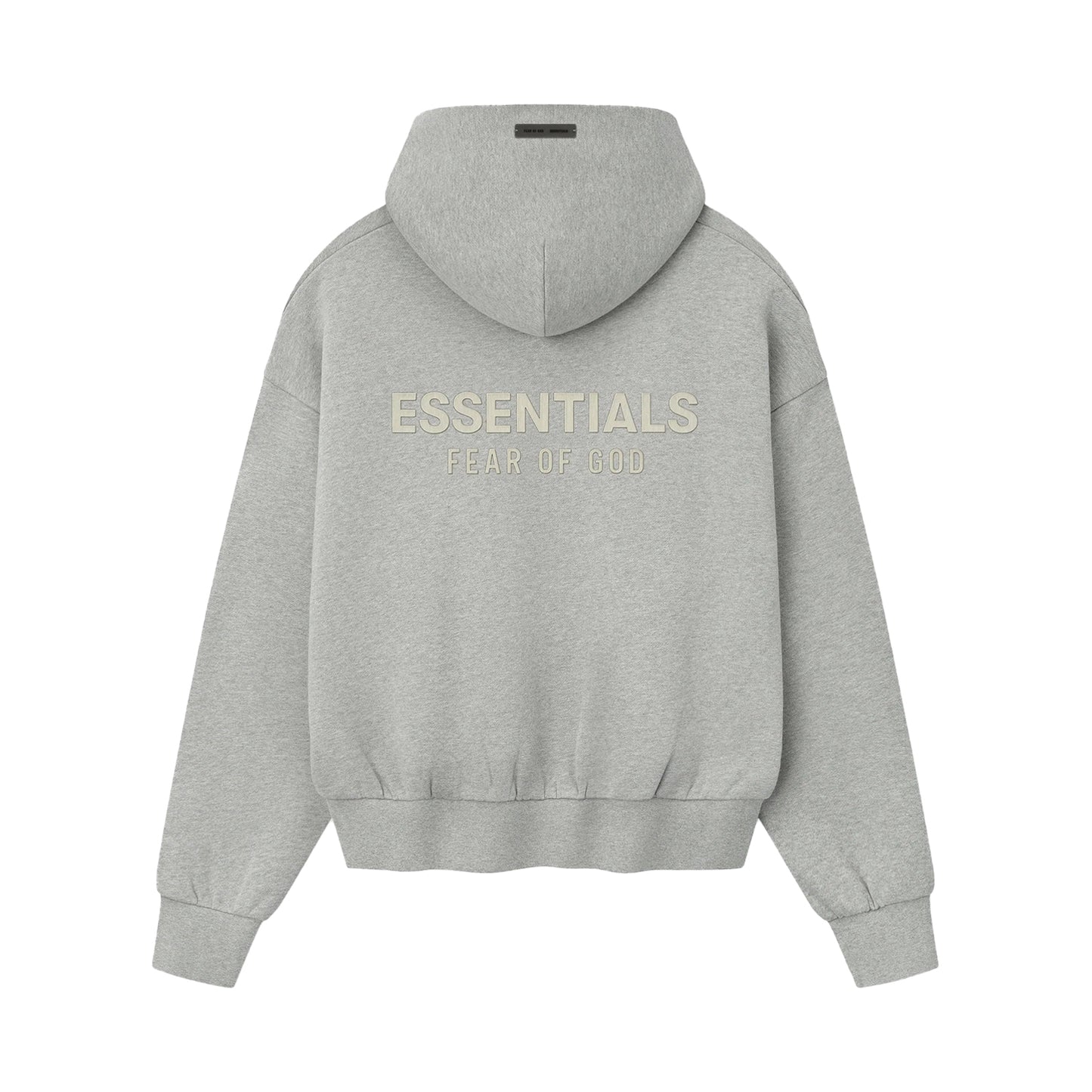 FEAR OF GOD ESSENTIALS CLASSIC FLEECE HOODIE CONCRETE HEATHER