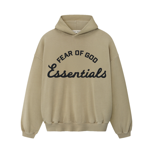 FEAR OF GOD ESSENTIALS TRAINING 90'S HOODIE FADED DUNE