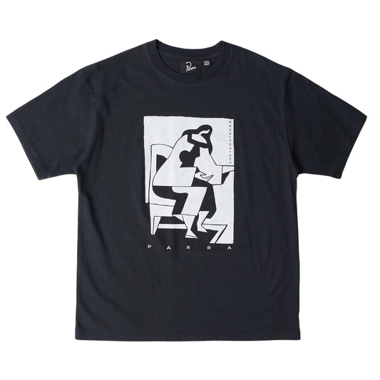 PARRA THE CONFESSION T SHIRT WASHED BLACK