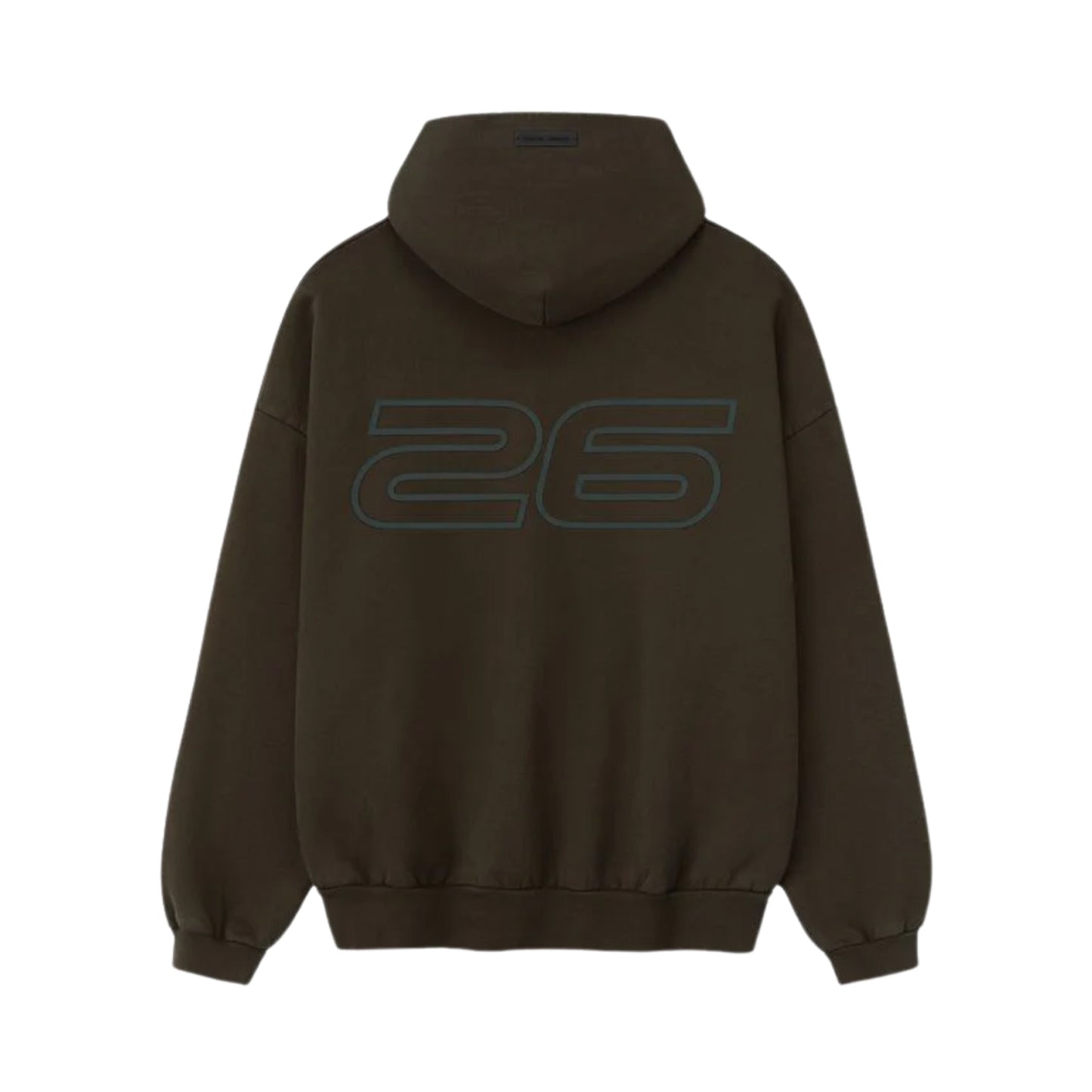FEAR OF GOD ESSENTIALS HEAVY FLEECE 90S HOODIE BROWN