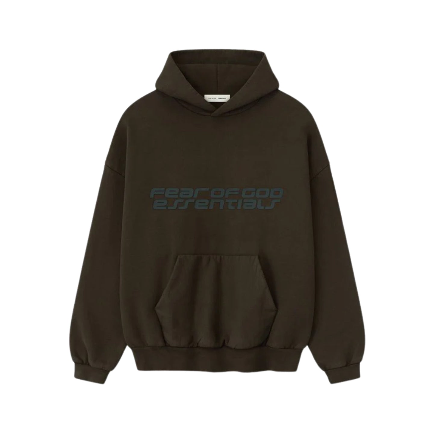 FEAR OF GOD ESSENTIALS HEAVY FLEECE 90S HOODIE BROWN