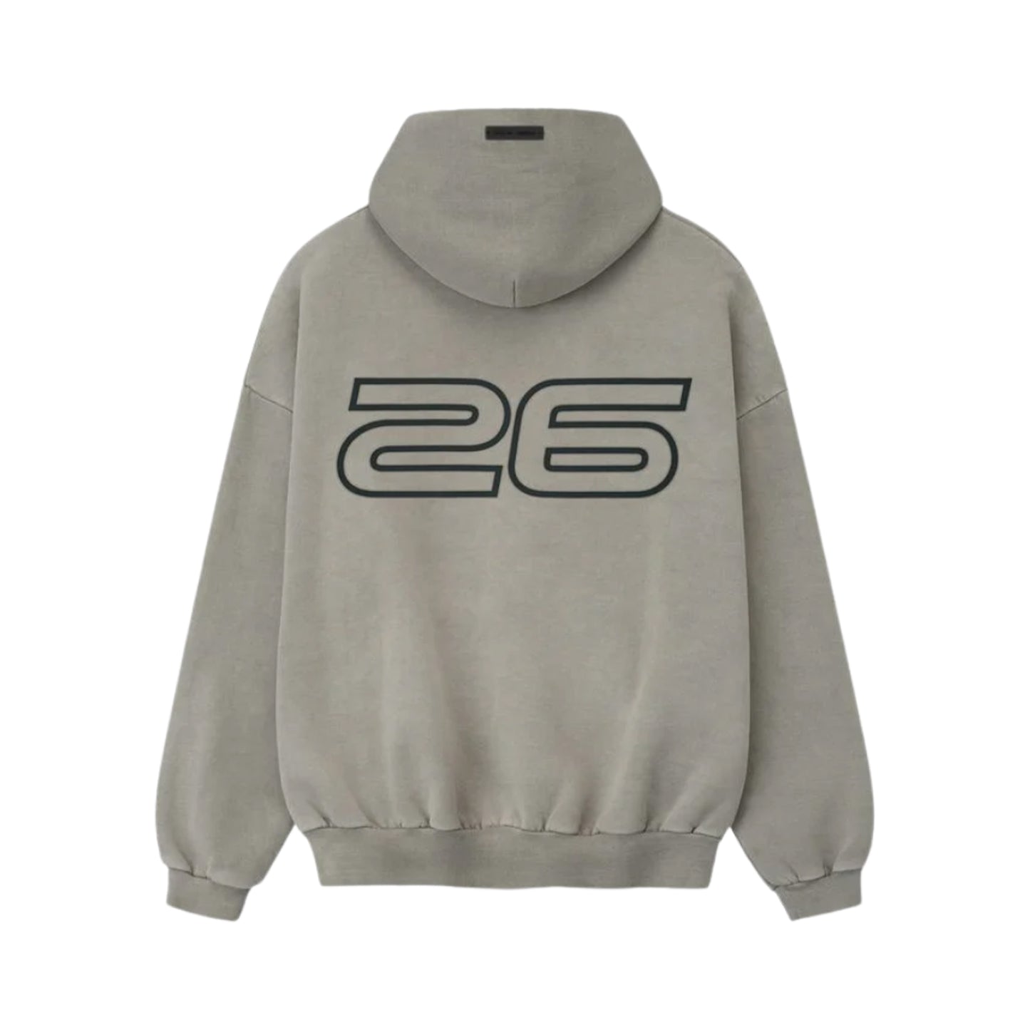 FEAR OF GOD ESSENTIALS HEAVY FLEECE 90S HOODIE SMOKE GREY