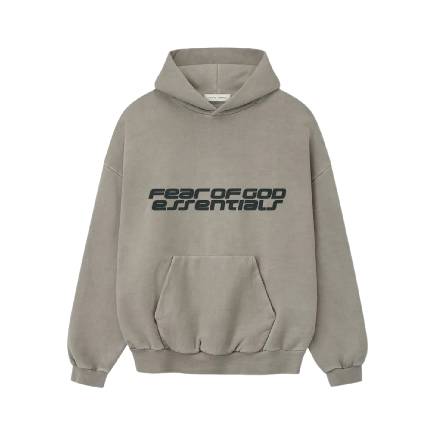 FEAR OF GOD ESSENTIALS HEAVY FLEECE 90S HOODIE SMOKE GREY