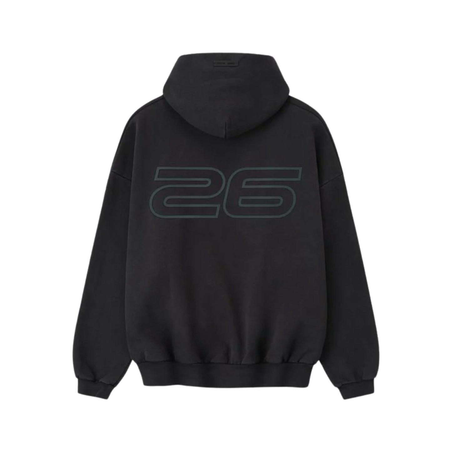 FEAR OF GOD HEAVY FLEECE 90S HOODIE VINTAGE BLACK