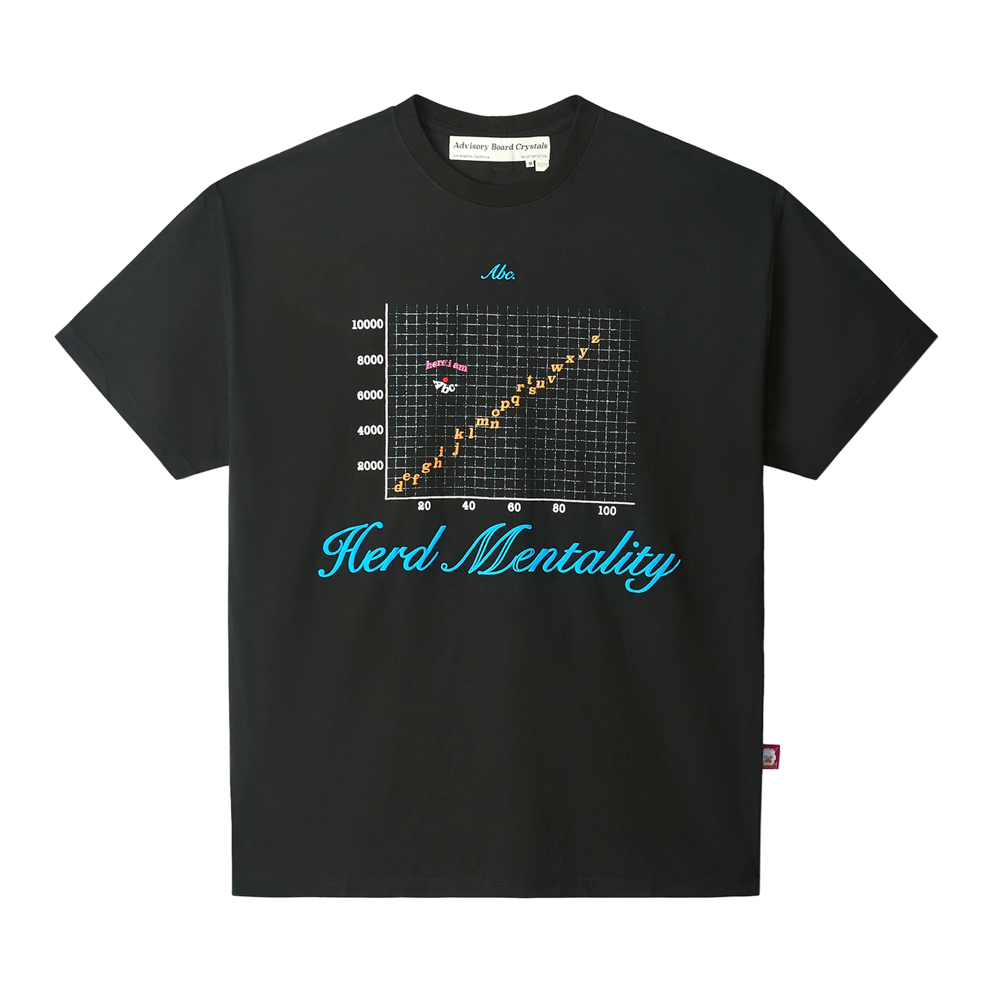 ADVISORY BOARD CRYSTALS HERD MENTALITY SS T-SHIRT BLACK