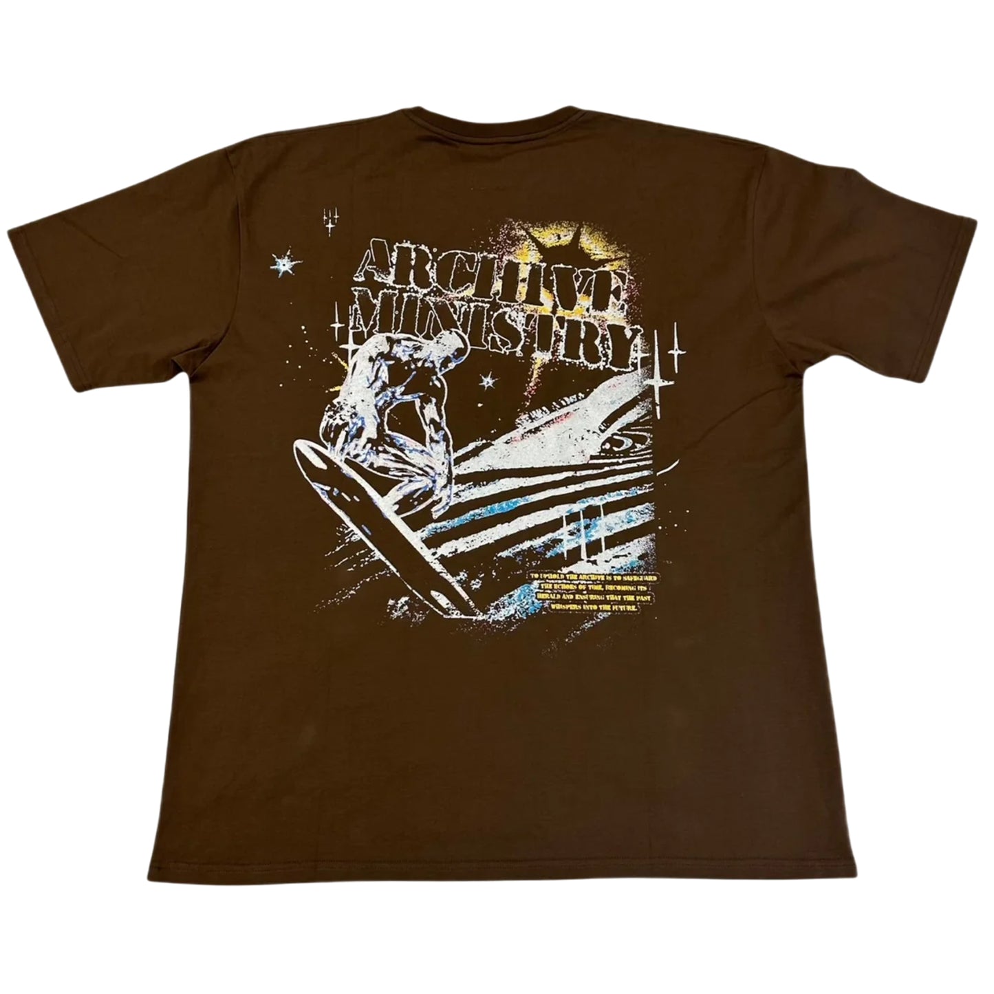 ARCHIVE MINISTRY TITANIUM TEE BROWN