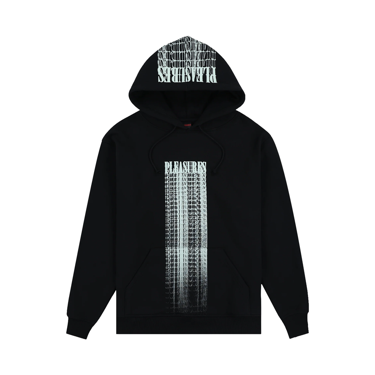 PLEASURES BLURRED HOODIE BLACK