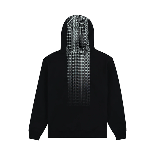 PLEASURES BLURRED HOODIE BLACK