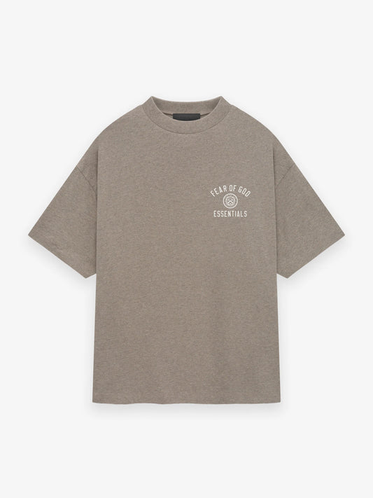 FEAR OF GOD ESSENTIALS JERSEY CREWNECK TEE (HEATHER GRAY)