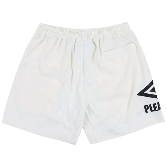 PLEASURES CLASSIC UMBRO SHORTS CREAM