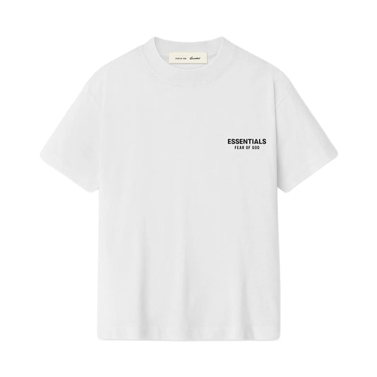 FEAR OF GOD ESSENTIALS KID'S CLASSIC SHORT SLEEVE TEE BRIGHT WHITE