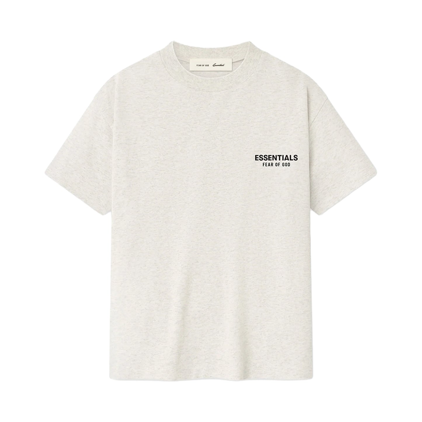 FEAR OF GOD ESSENTIALS KID'S CLASSIC SHORT SLEEVE TEE OATMEAL HEATHER