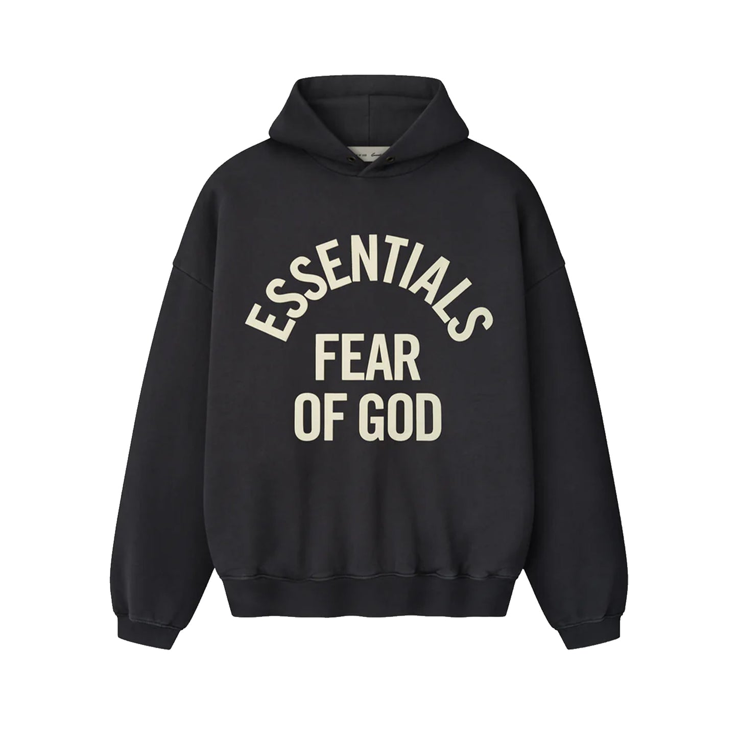 FEAR OF GOD ESSENTIALS CAMPUS 90'S HOODIE FADED BLACK