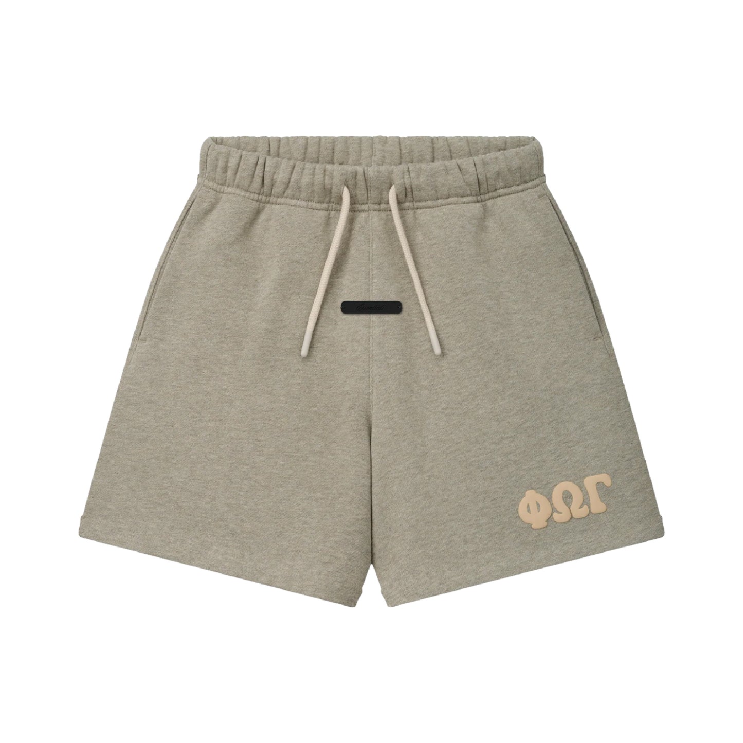 FEAR OF GOD ESSENTIALS KIDS CLASSIC SWEATSHORT SEAL HEATHER