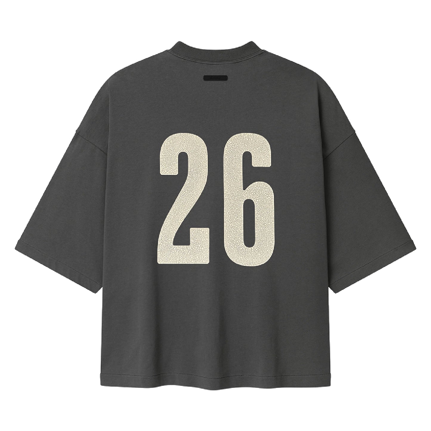 FEAR OF GOD ESSENTIAL MERCH TEE BOXY FIT IRON GREY