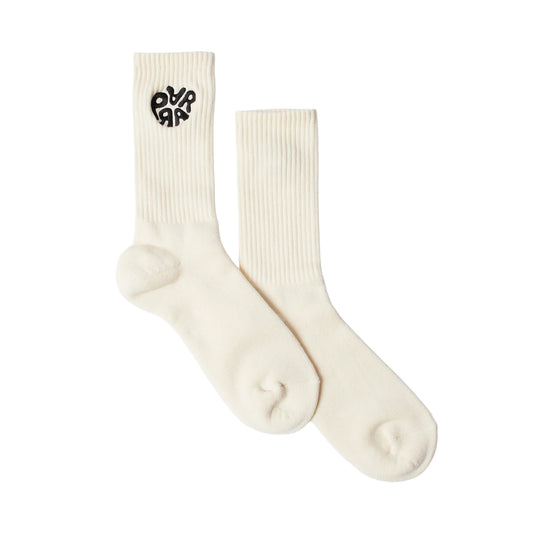 PARRA 1976 LOGO CREW SOCKS OFF WHITE