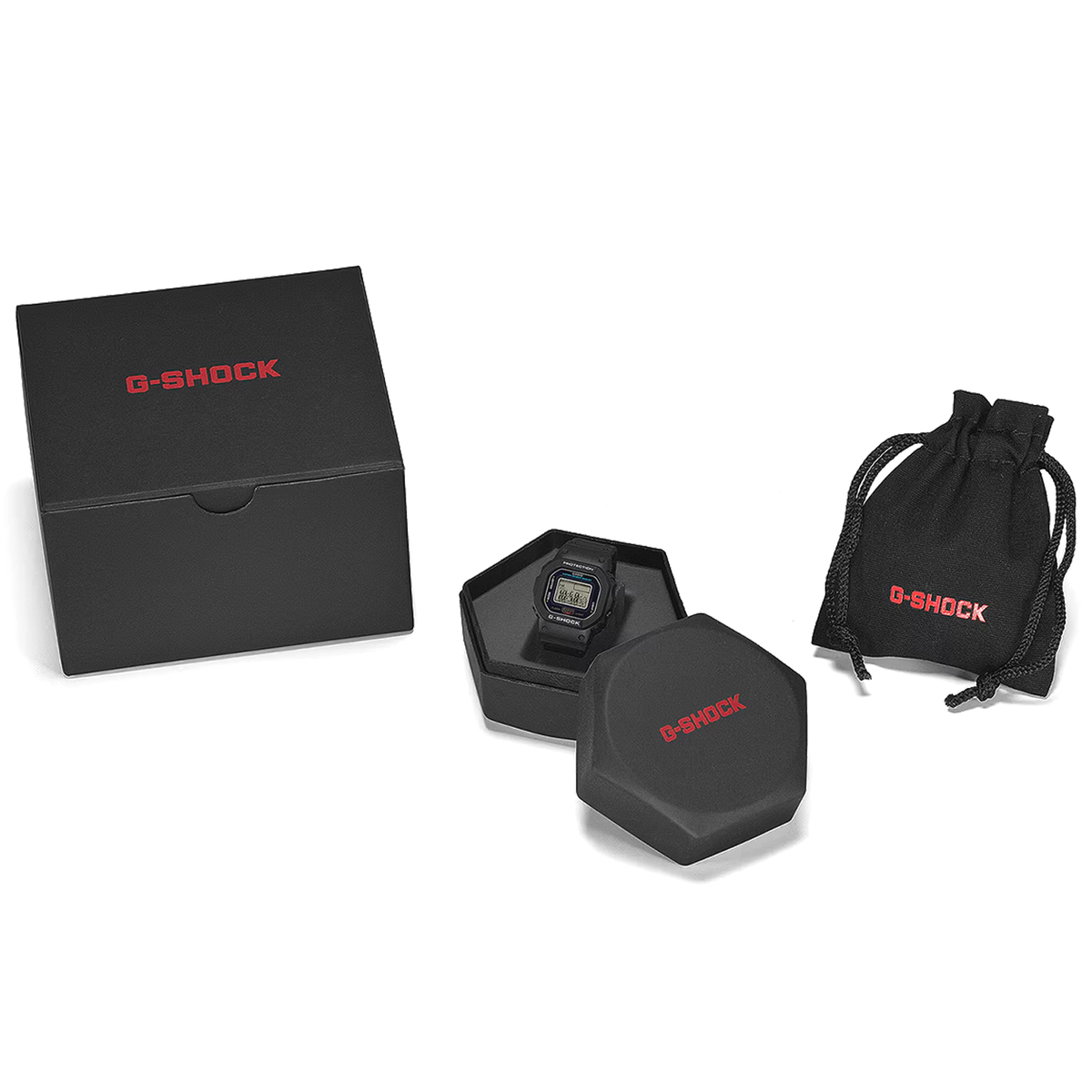 CASIO G-SHOCK NANO RING WATCH 5600 SERIES BLACK DWN5600-1