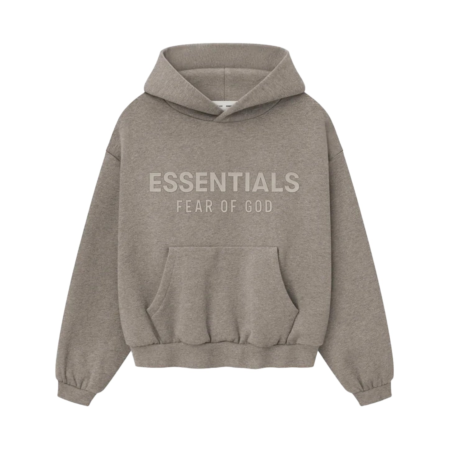 FEAR OF GOD ESSENTIALS KID'S FLEECE HOODIE HOMESTEAD HEATHER