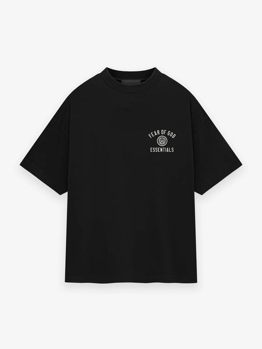 FEAR OF GOD ESSENTIALS JERSEY CREW NECK TEE (BLACK)