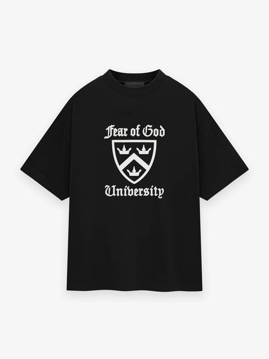 FEAR OF GOD ESSENTIALS HEAVY CREWNECK TEE (BLACK)