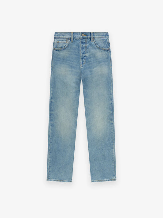 FEAR OF GOD ESSENTIALS DENIM 5-POCKET JEAN (VINTAGE BLUE)