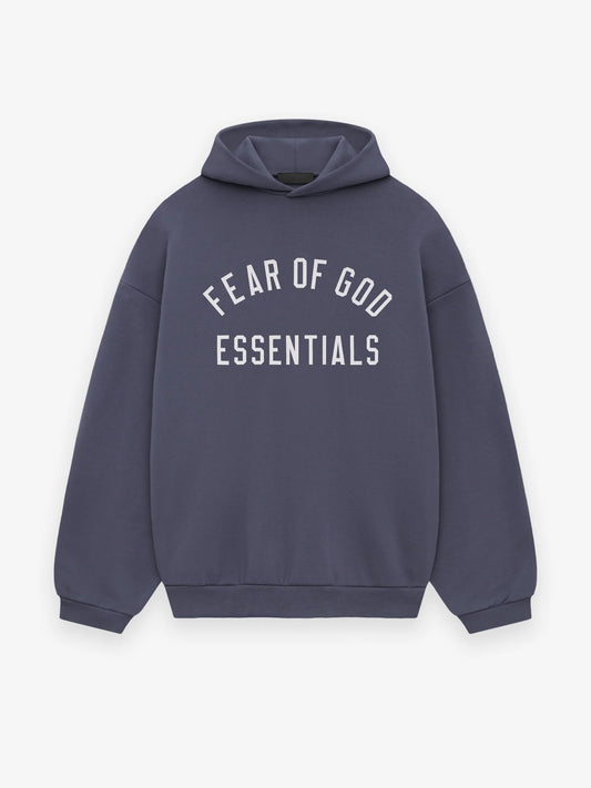 FEAR OF GOD ESSENTIALS FLEECE HOODIE (MARINE)