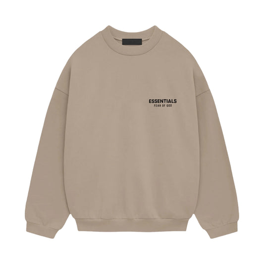 FEAR OF GOD ESSENTIALS FLEECE CREWNECK (DESERT SAND)