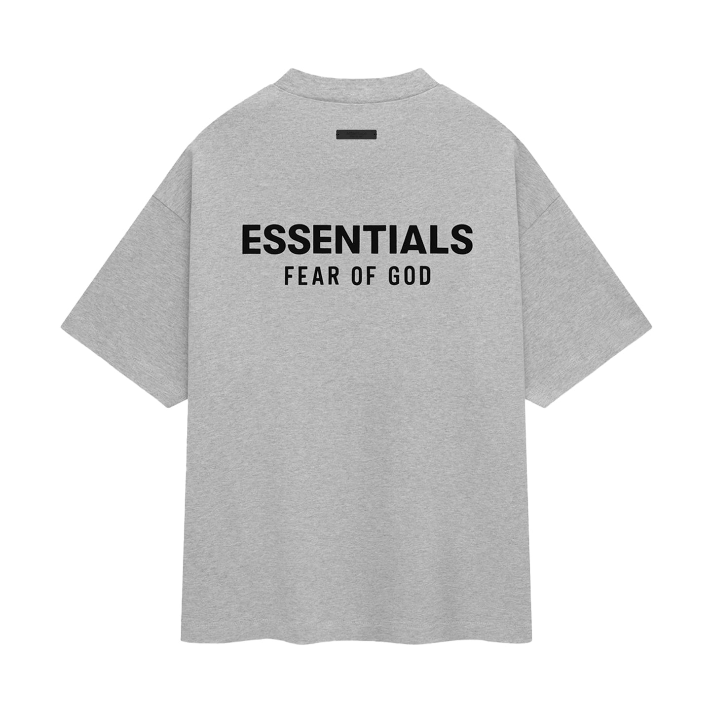 FEAR OF GOD ESSENTIALS JERSEY CREW NECK T-SHIRT (LIGHT HEATHER GRAY)