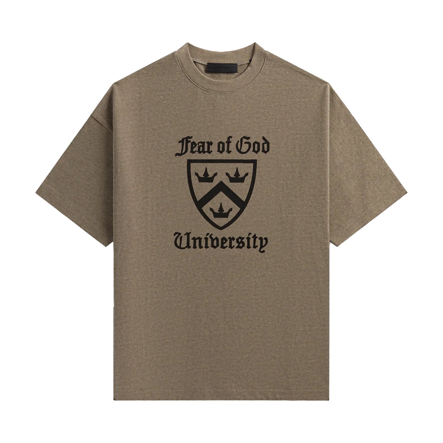 FEAR OF GOD ESSENTIALS HEAVY CREWNECK TEE (HEATHER GRAY)