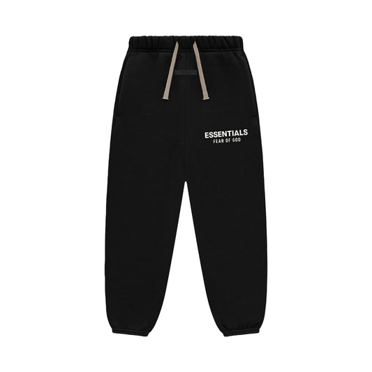 FEAR OF GOD ESSENTIALS KID'S FLEECE ESSENTIAL SWEATPANT (BLACK)