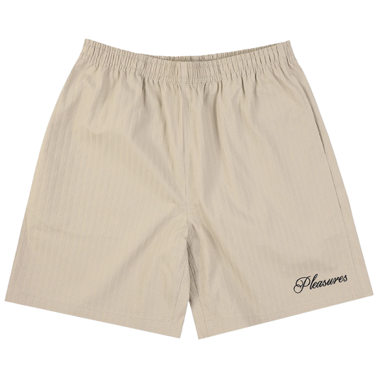PLEASURES FORTUNATE ACTIVE SHORTS BEIGE