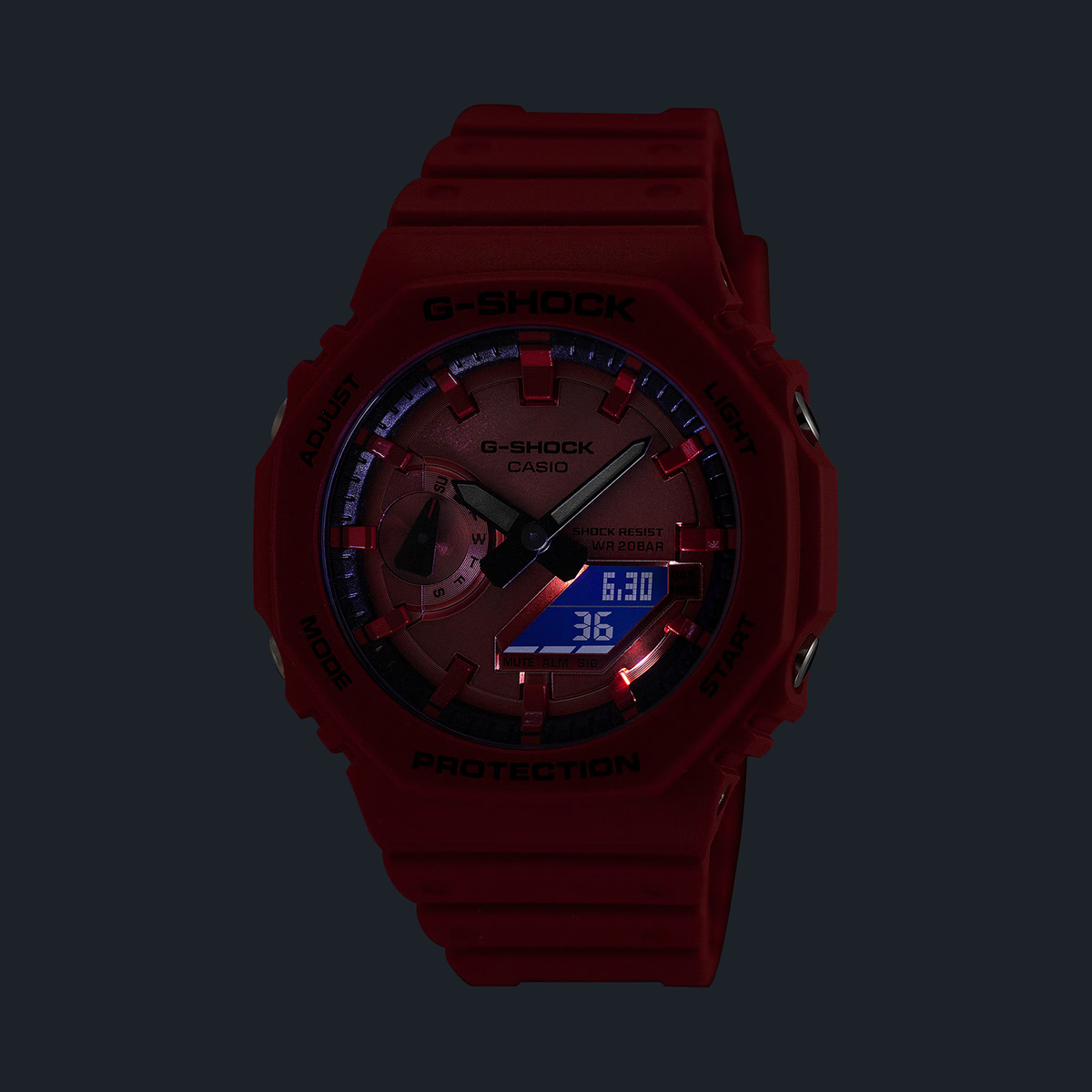 G-SHOCK ANALOG DIGITAL RED/BLACK GA2100RRB-4A