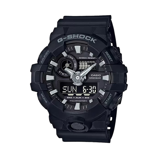 G-SHOCK BLACK ANALOG DIGITAL GA700-1B