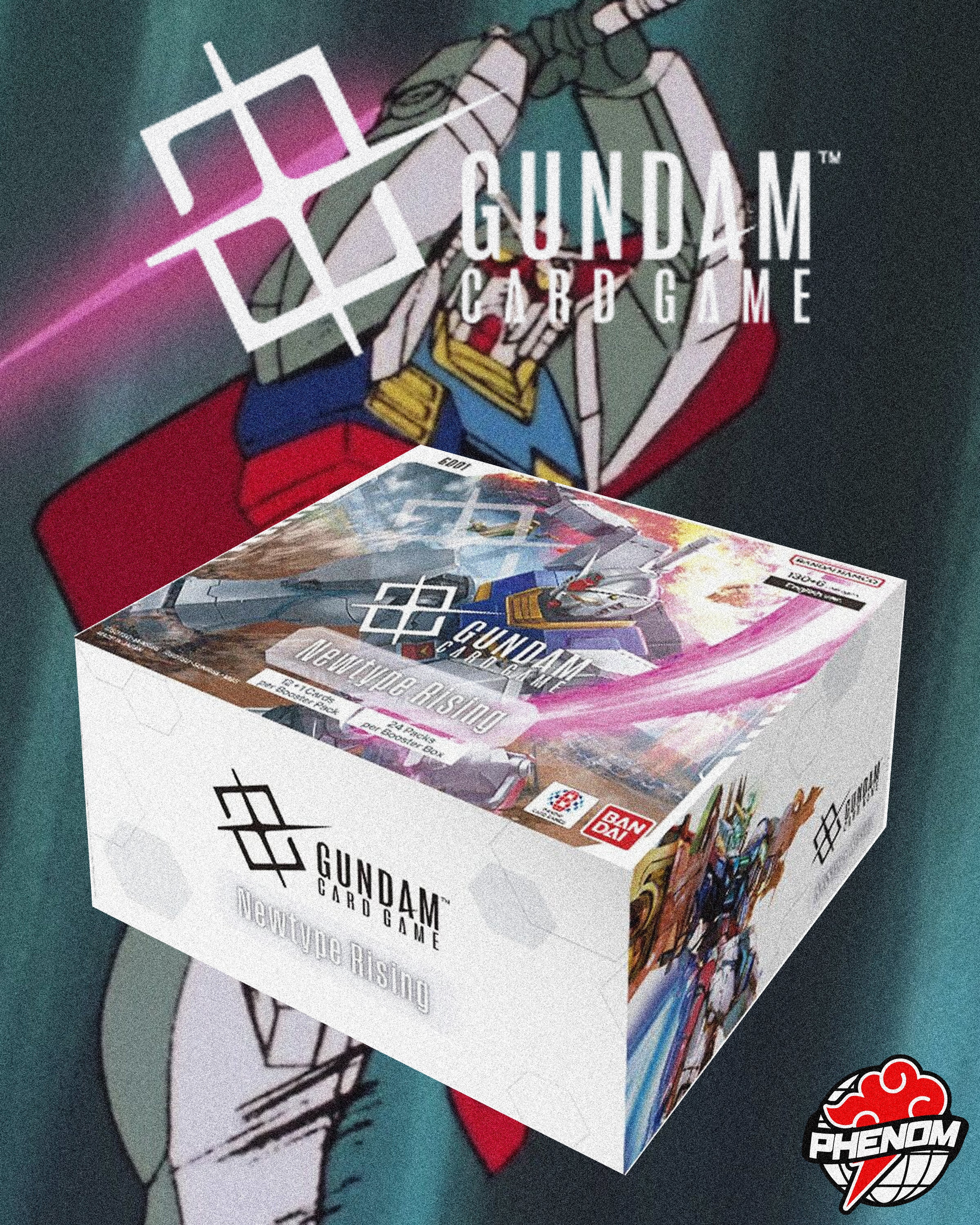 GUNDAM CARD GAME: NEWTYPE RISING BOOSTER BOX - NEWTYPE RISING (GD01 ...