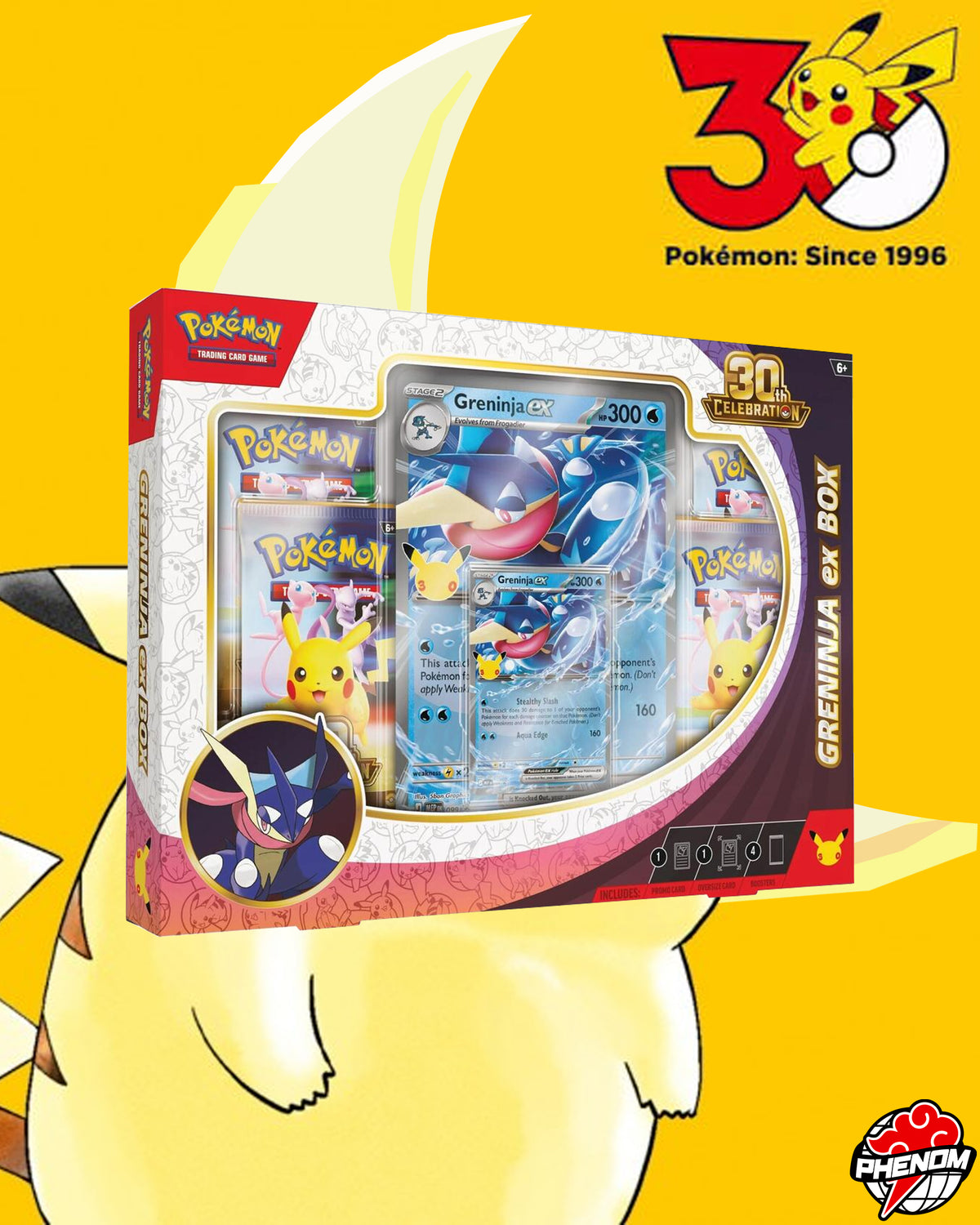 POKEMON TCG: 30TH CELEBRATION GRENINJA EX BOX - ME: 30TH CELEBRATION